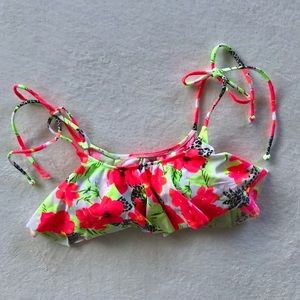 Victorias Secret PINK Bikini Top Ruffle Flounce XS